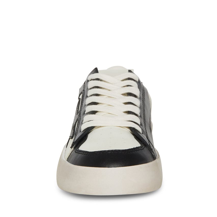 Black / White Steve Madden Perona Women's Sneakers | PH 9285CKH